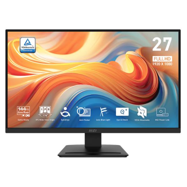 Monitor MSI Pro MP273L E14 27 Pulg Plana 1920X1080 144HZ IPS Freesync HDMI / VGA – Negro