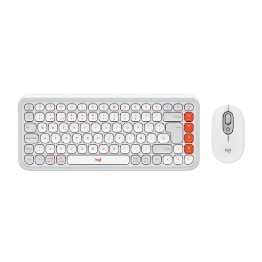 Combo Teclado y Mouse Logitech Inalámbrico Pop Bluetooth 920-013055