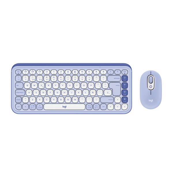 Teclado y Mouse Logitech POP Icon Combo Español Inalámbrico Bluetooth – Lila
