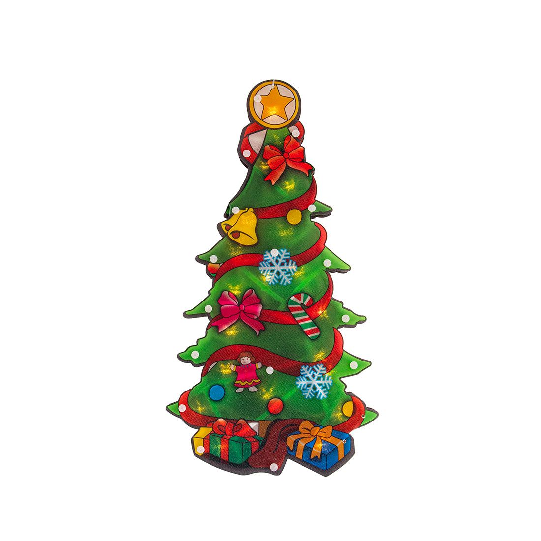 Adorno árbol 20 luces led 45x24x2cm