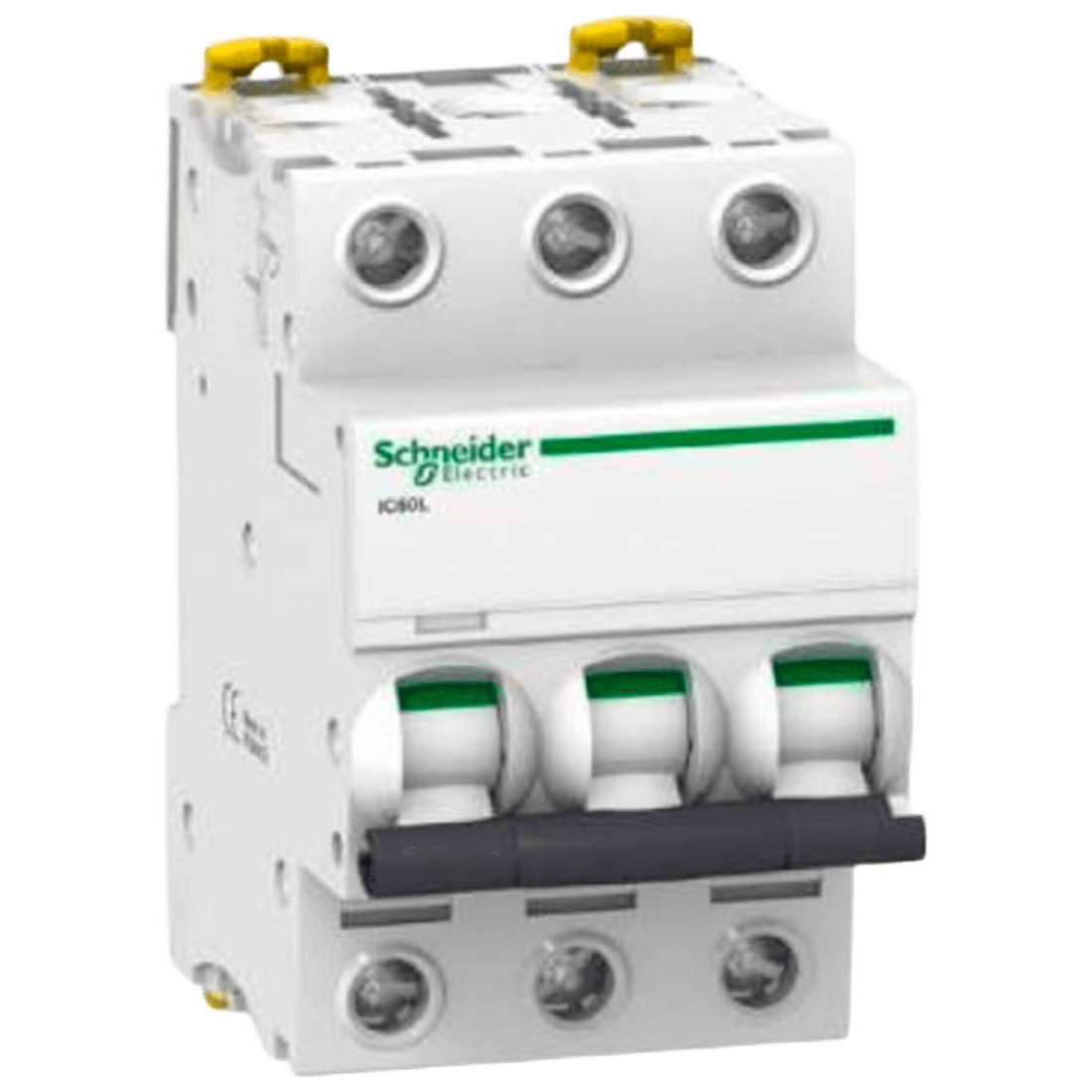 SCHNEIDER A9F94325 INTERRUPTOR TERMOMAGNETICO MONTAJE RIEL 230/440VAC 3P 25A ACTI9 IC60L CURVA C