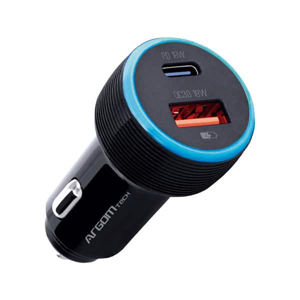 Argom Cargador para carro tipo C negro