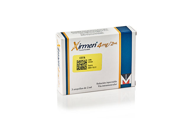 XIRMEN 4 mg / 2 ml x 3AMPOLLAS
