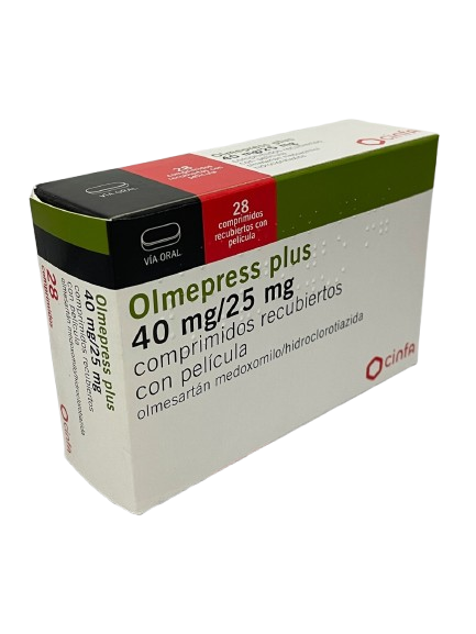 OLMEPRESS PLUS TABLETAS 40 MG / 25 MG X 28 UNIDAd