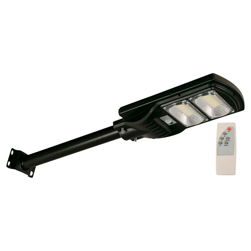 Lámpara led exterior solar calle negro 1 luz- 100w 3.2v 6500k