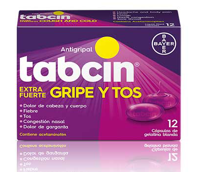 TABCIN GRIPE/TOS EXTRAFUERTE CÁPSULAS X 12