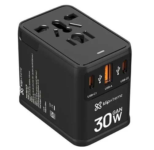 KlipXtreme Cargador de pared Universal – 30w – All in One