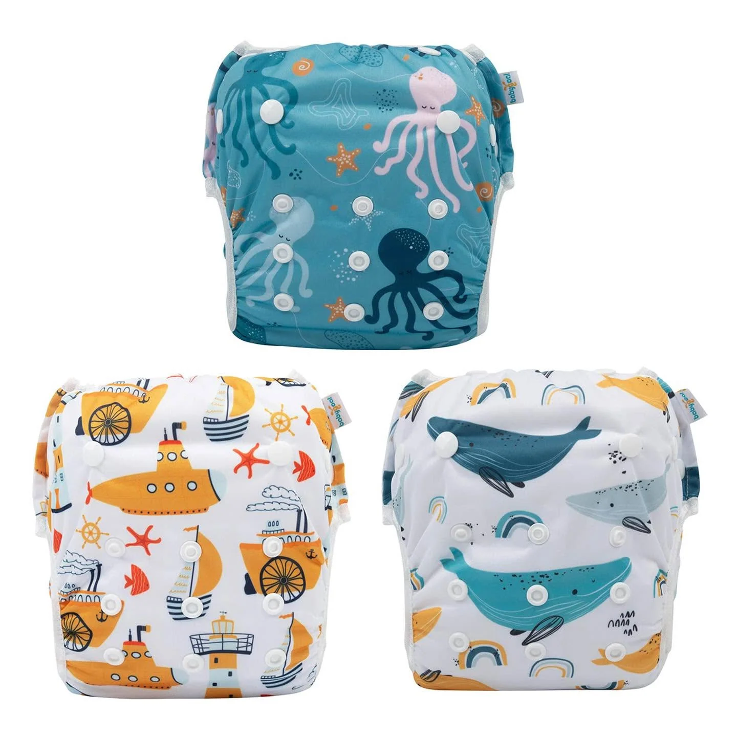 Pañales de tela para piscina set de 3