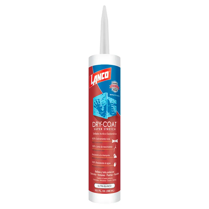 Sellador acrílico elastomérico Dry Coat para juntas 300 ml blanco