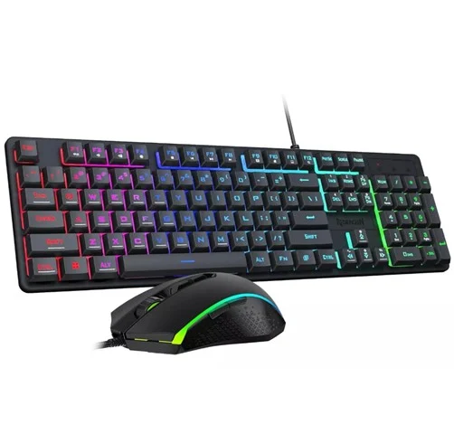 Combo Teclado y Mouse Redragon – Wired – Negro