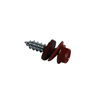 Tornillo Techo Punta Corriente Rojo 1/4 X 1" 12 Unidades