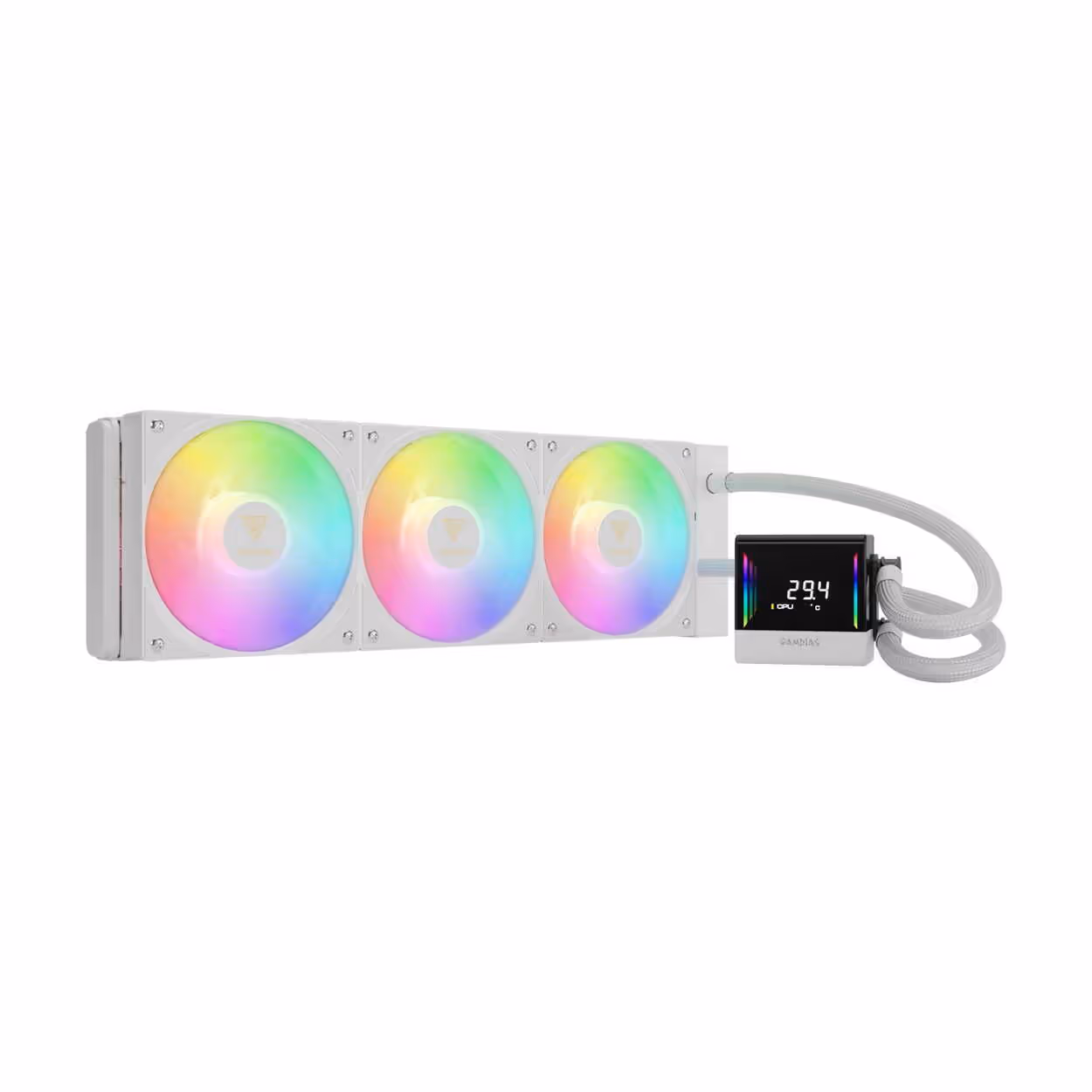 ENFRIAMIENTO LIQUIDO GAMDIAS CHIONE E4 360 ARGB – BLANCO