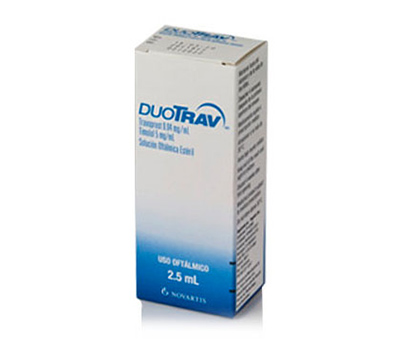 DUOTRAV 40 mcg x 5 mg / ml COLIRIO EN SOLUCION 2.5 ml