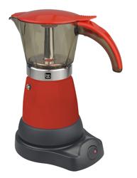 Bene Casa Red Portable Electric Espresso Maker 3 or 6 Cups/Cafe