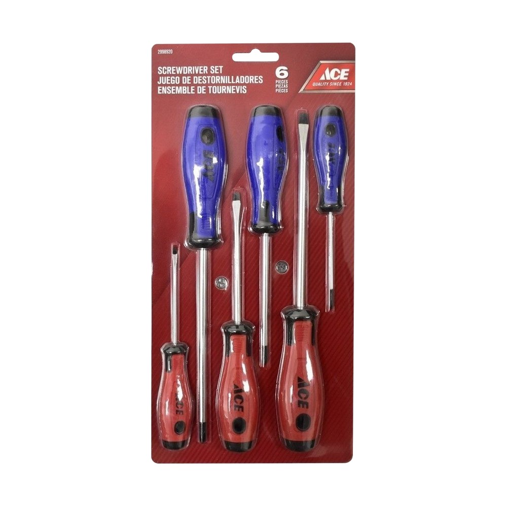 Destornillador phillips y plano ace s-6