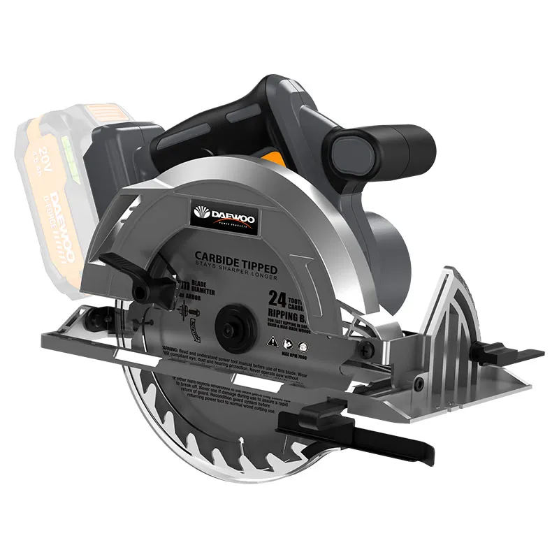 Sierra circular inalámbrica 7 1/4" 20 V Daewoo (batería se vende por separado)