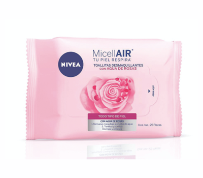 NIVEA TOALLAS FACIALES DESMAQUILLANTES AGUA DE ROSAS