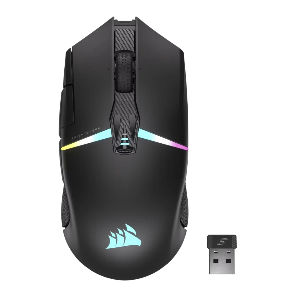 Corsair Mouse Inalámbrico Gaming Nightsabre Wireless RGB