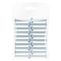 Tornillo Estufa Redondo Con Tuerca 1/8 X 2 1/2" 10 Unidades