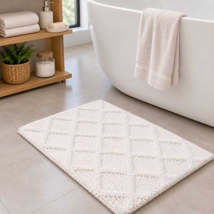 ALFOMBRA BAÑO 50X80CM IVORY HAUS