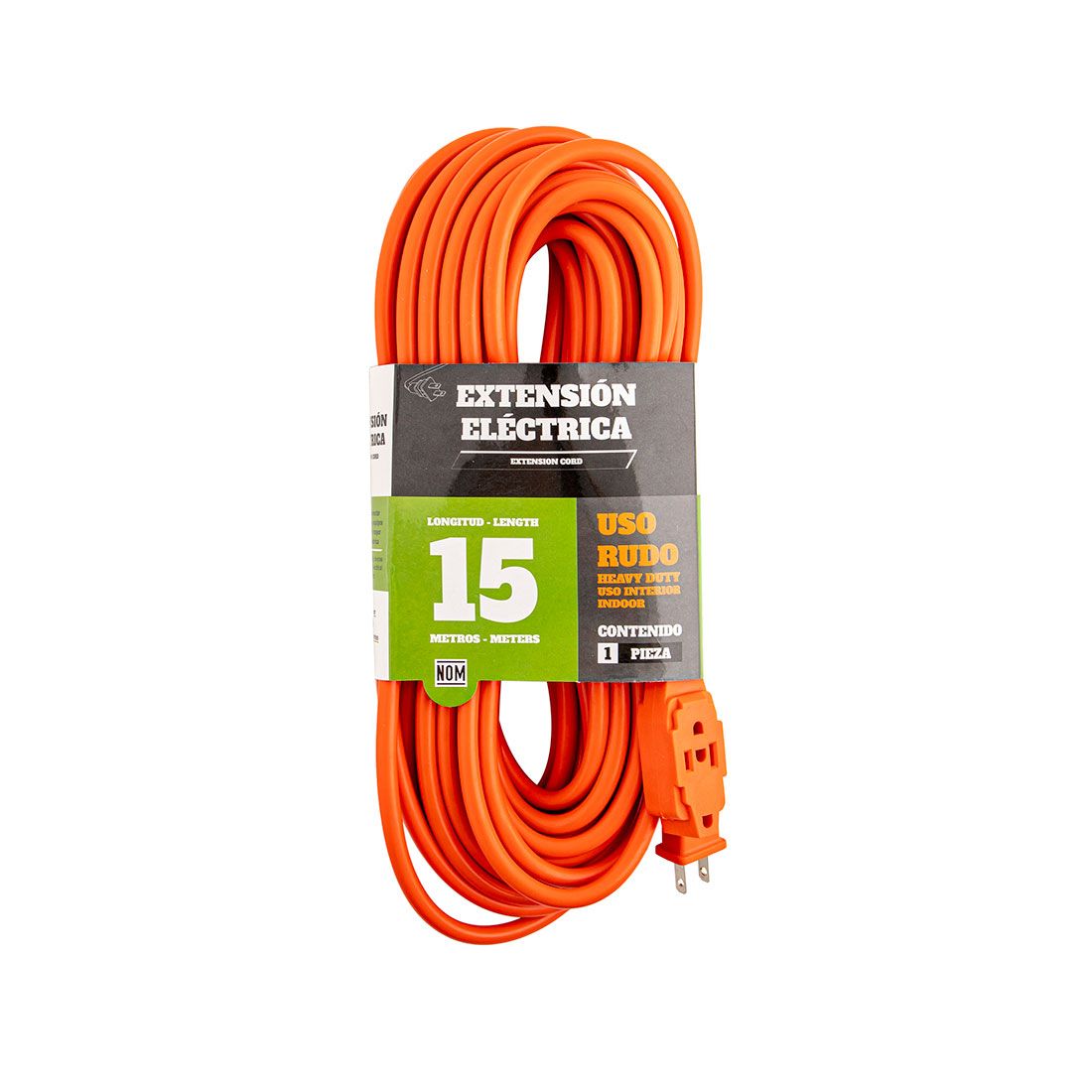 Extensión eléctrica heavy duty 15m