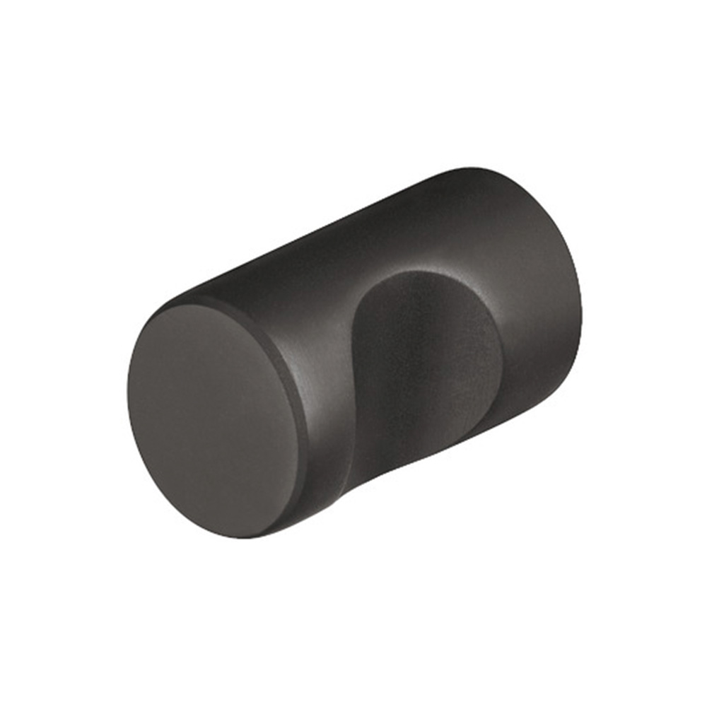 Pomo acero inoxidable negro mate 2x3cm