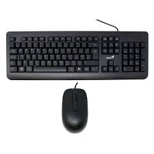 TECLADO Y MOUSE GENIUS KM-160 ALÁMBRICO USB ESPAÑOL 31330001414 NEGRO