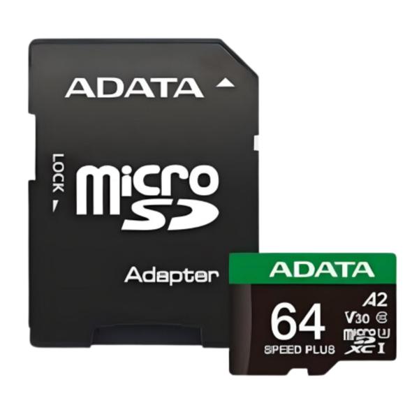 MEMORIA MICRO SD 64GB ADATA 4K (UD64GUI3V30A2SP-RA1)