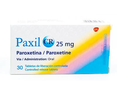 Paxil CR 25 mg 30 tabletas