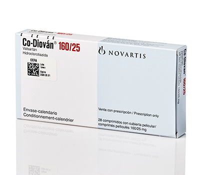 CO DIOVAN 160/25 MG TABLETAS VIA ORAL