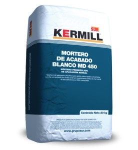 Mortero acabado 20 kilos blanco
