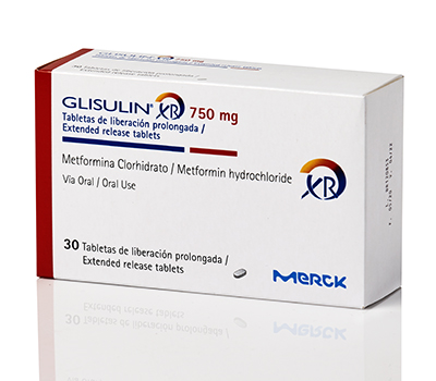 GLISULIN XR 750 MG TABLETAS VIA ORAL