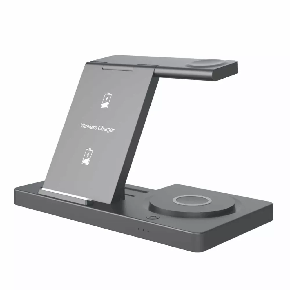 CARGADOR INALAMBRICO UNNO – CHARGERPRO 3 EN 1 – 15W