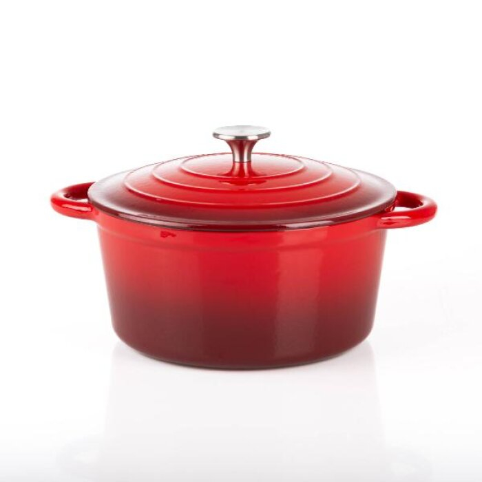 OLLA ALTA ESMALTADA 6.5L ROJO OLD MOUNTAIN