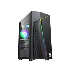Case Gamer Eagle Warriors Cg03Rwra001C H410 Glass Argb Stipe In