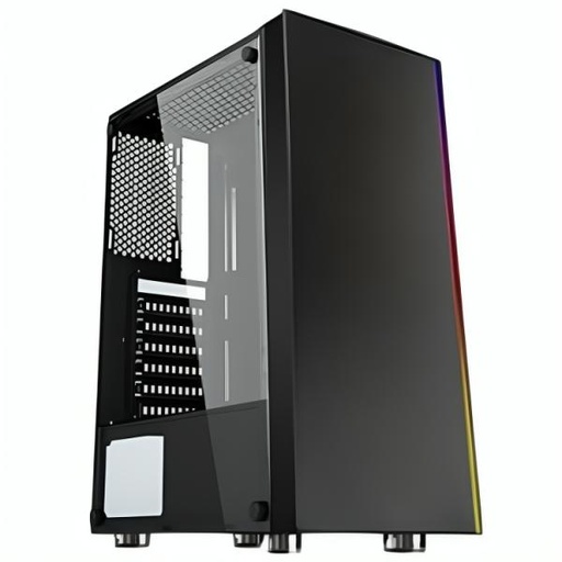CASE GAMING EAGLE WARRIOR ATX PANEL FRONTAL CON RGB PANEL LATERAL VIDRIO TEMPLADO U3 X1+U1*2+ABANICO POSTERIOR CG11Q3RA001C NEGRO
