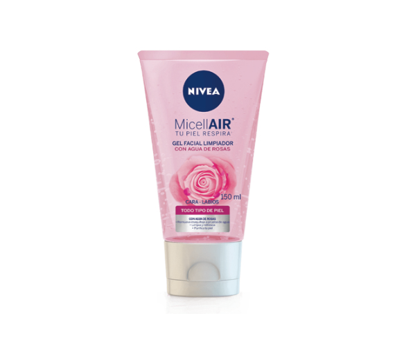NIVEA GEL FACIAL LIMPIADOR AGUA DE ROSAS 150 ML