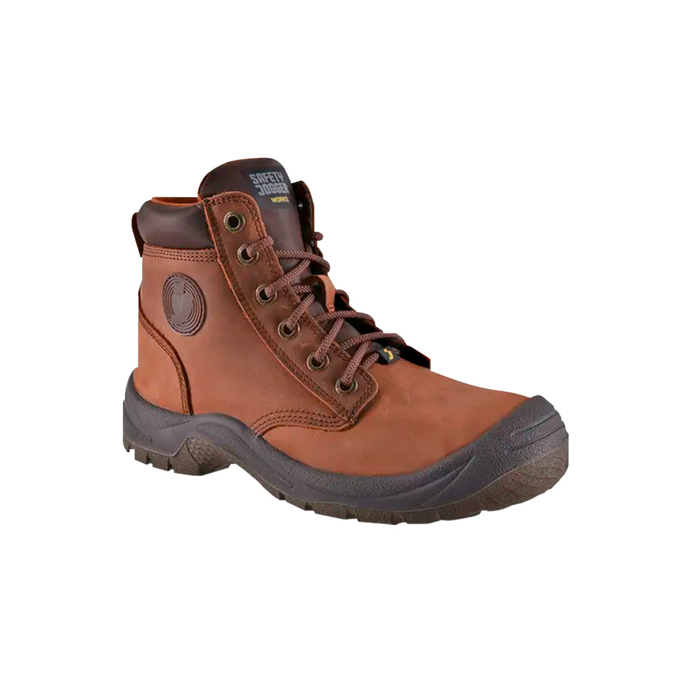 Zapato de seguridad antiestatico café t-38