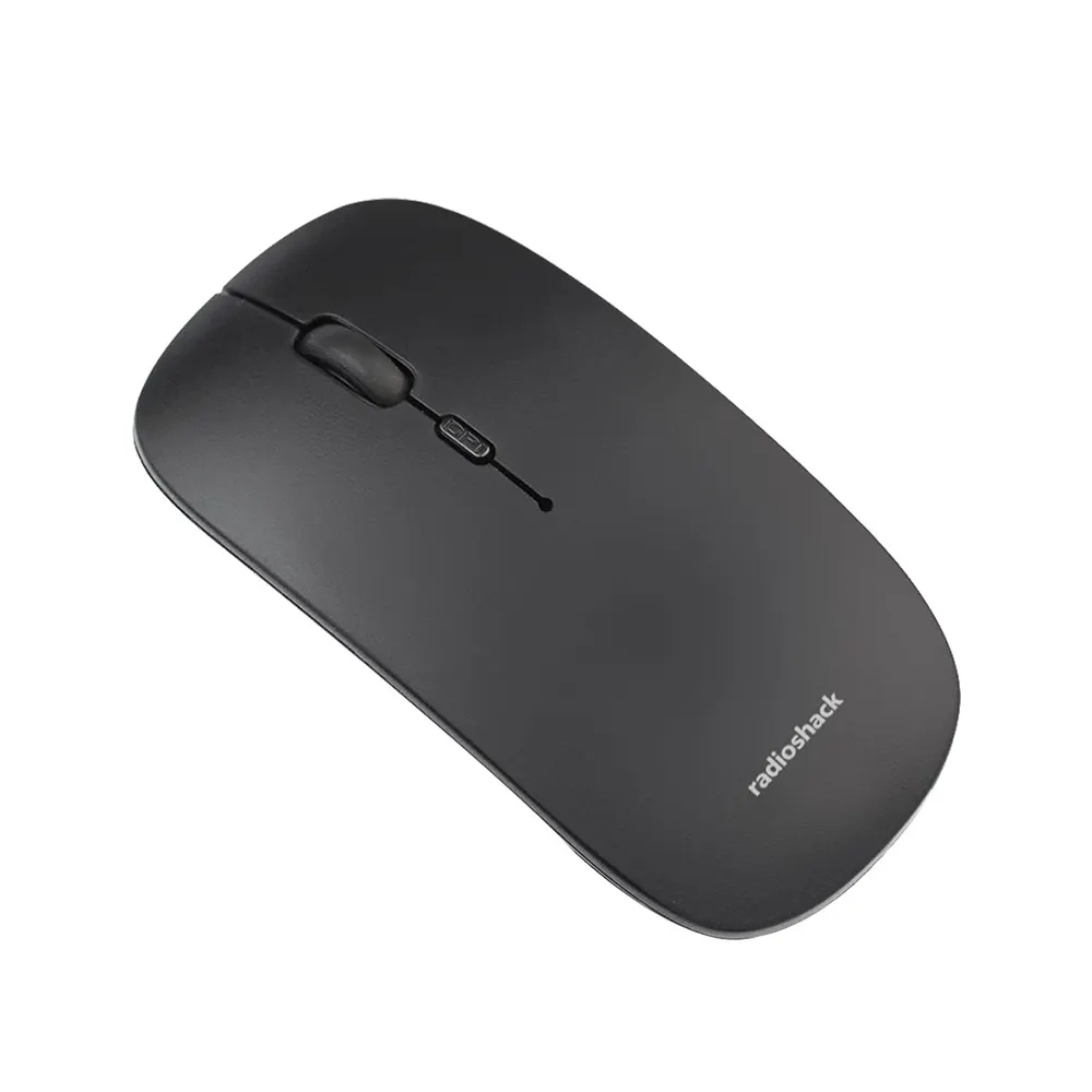 Mouse inalámbrico Radioshack 2604732 1000 a 1600 dpi Negro