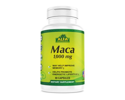 Alfa, Maca 1000 mg, 60 Capsulas