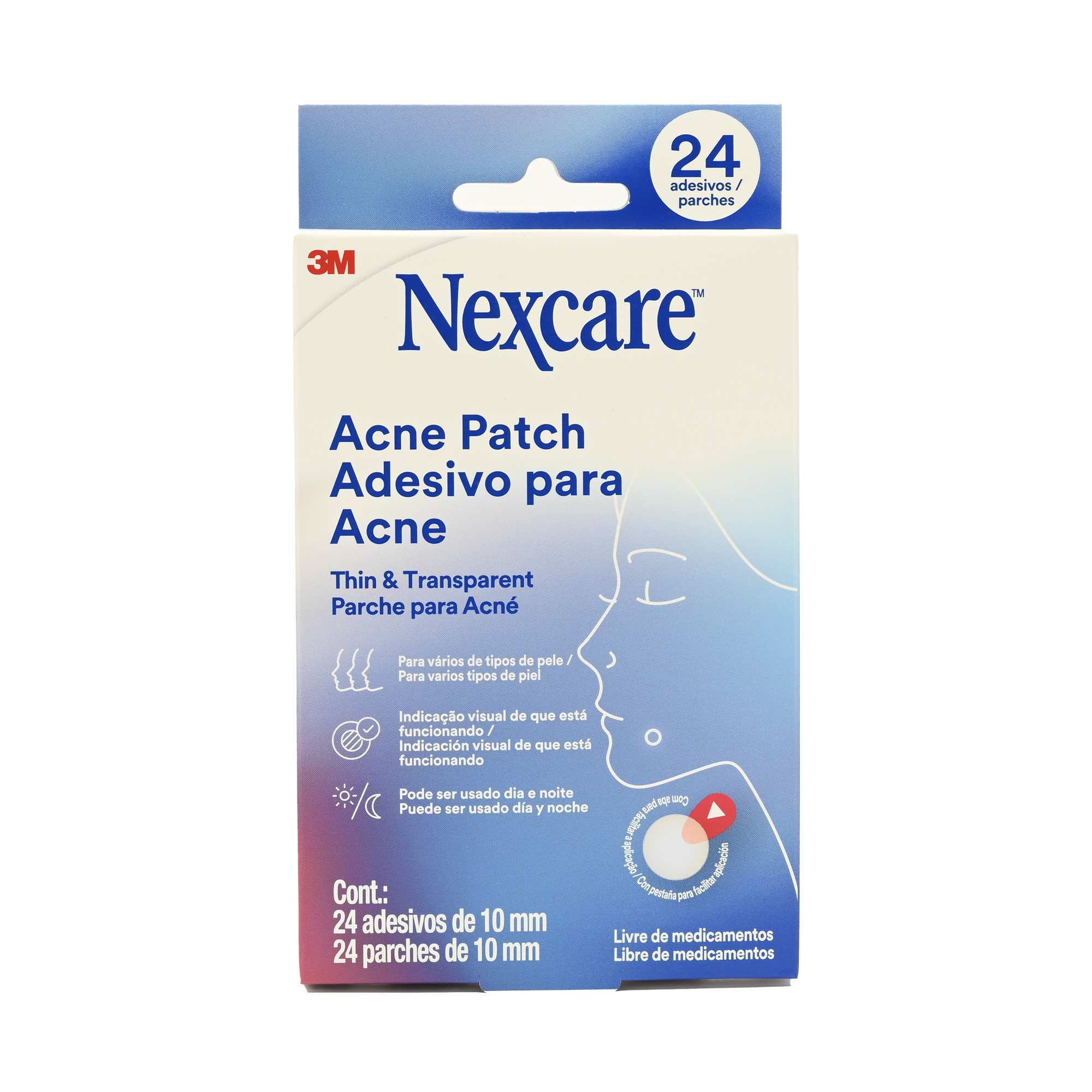 Nexcare Acne Patch adhesivo para acné x24 unidades