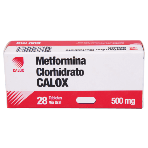 CALOX METFORMINA CLORHIDRATO TABLETAS 500 MG