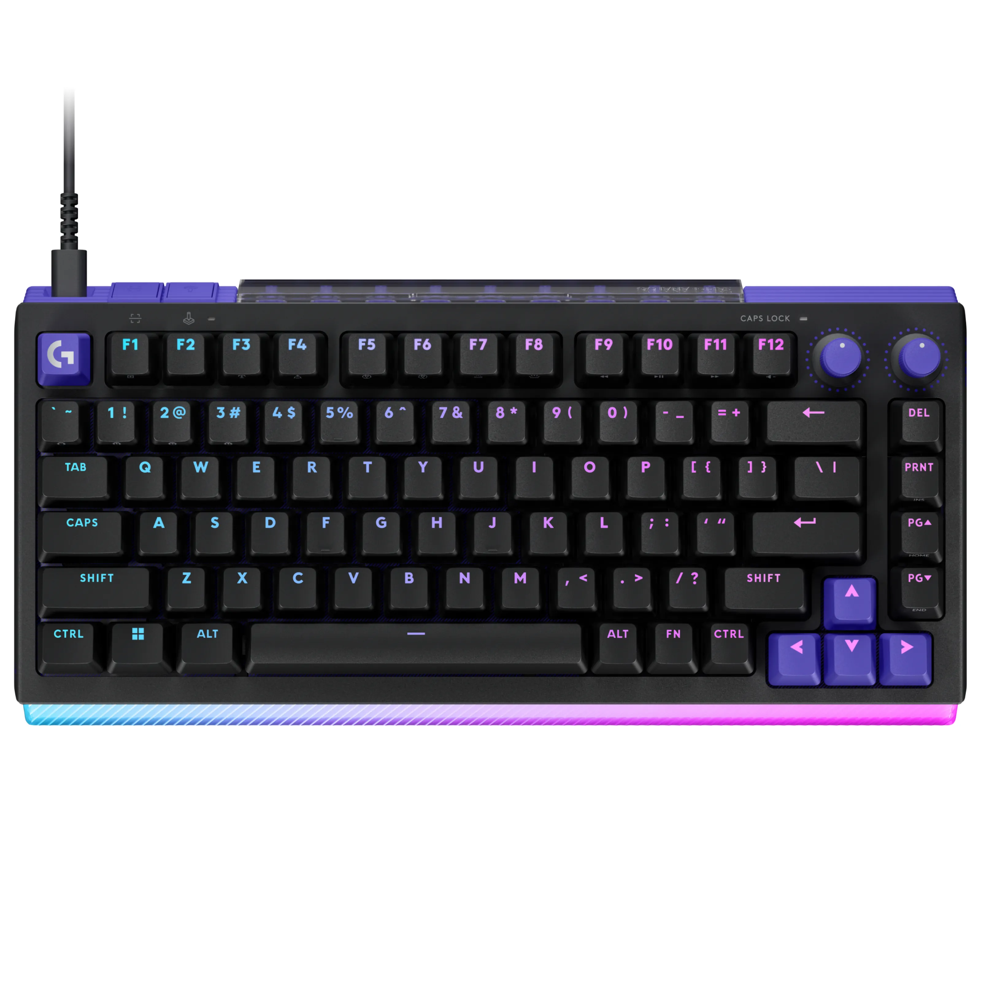 Reposamuñecas Logitech RGB G512 X Palm Rest 75 – Transparente