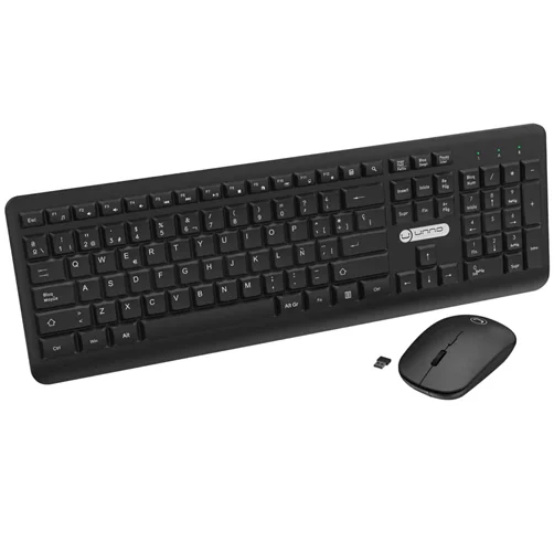 Teclado y Mouse Unno Tekno Klass Inalambrico Español