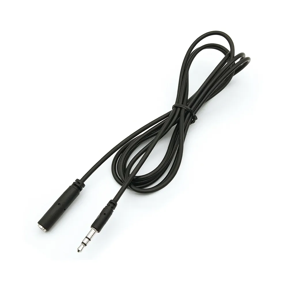 Cable de audio extensor redondo RadioShack Macho a hembra 1.8 m Negro