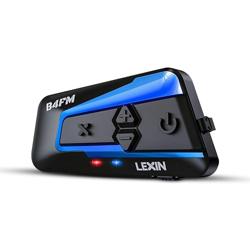 LEXIN B4FM Motorcycle Bluetooth Headset, 10 Riders Helmet Bluet