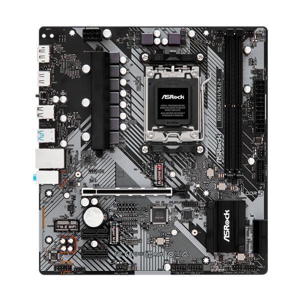 Tarjeta Madre Asrock B650M H M2 Plus AM5 Micro-ATX DDR5 B650M-H/M.2+ – Negro