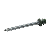 Tornillo Techo Punta Corriente Verde 1/4 X 3" 12 Unidades