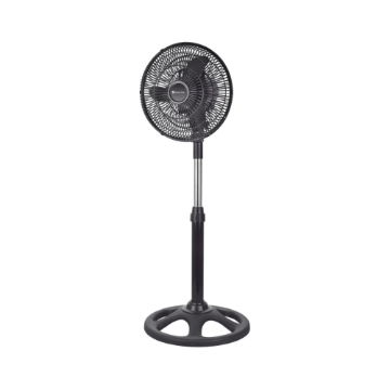 Abanico HUNTER Pie HV10N 10" Negro Plástico