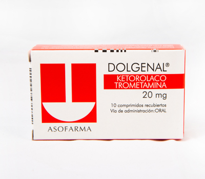 DOLGENAL 20 MG TABLETAS VIA ORAL